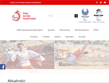 Tablet Screenshot of paralympic.org.pl